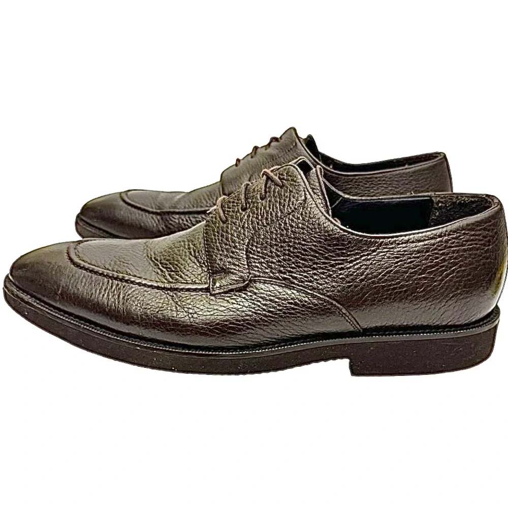 Mezlan Lepanto Brown Leather Oxford Shoes Men’s Size 10.5M Made in Spain